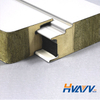 PU and Rockwool Sandwich Panel insulation board for wall insulation excellent thermal conductivity, Fire resistance