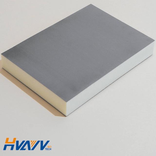 PIR Insulation board fire resistance Grade B1, B2 excellent thermal conductivity for building wall, roof insulation