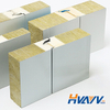 PU and Rockwool Sandwich Panel insulation board for wall insulation excellent thermal conductivity, Fire resistance