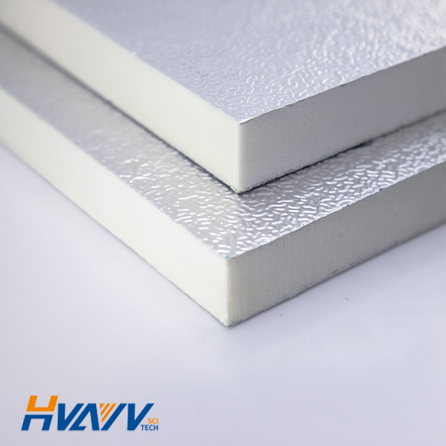  PIR Insulation Board double-sided embossed Aluminum foil Composite Panels for HVAC system