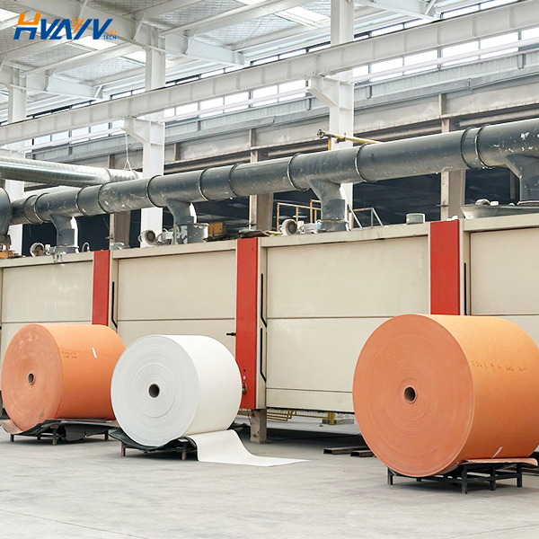 Fiberglass cement felt for PIR insulation board facing excellent thermal insulation and fire resistance