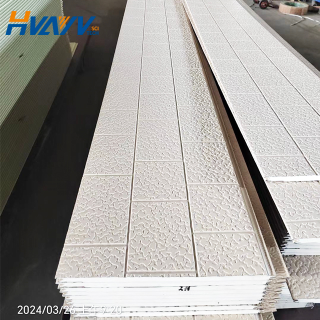 Fire insulation exterior wall decoration polyurethane sandwich wall panel metal siding cladding